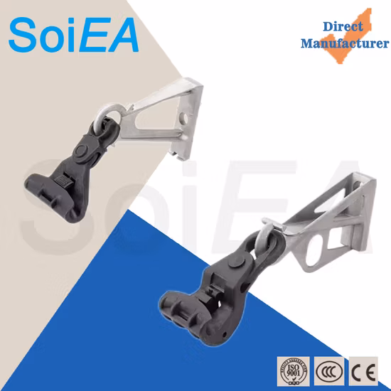 전원 커넥터 액세서리 광섬유 케이블용 플라스틱 서스펜션 클램프 ADSS 서스펜션 케이블 클램프 전원 액세서리